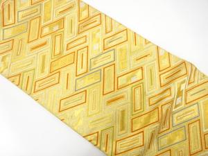 アンティーク　桧垣模様織り出し袋帯（着用可）